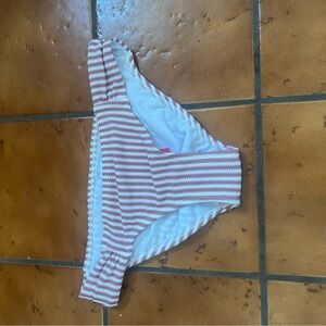 Xhilaration Red and White Striped Bikini Bottom